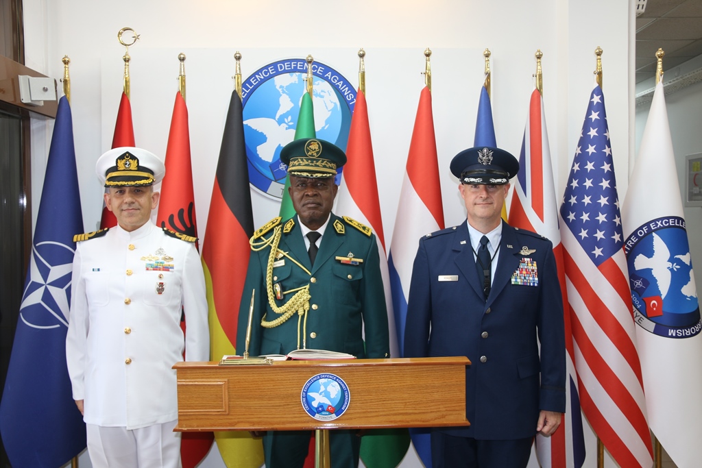 Delegation of Cameroon International War College headed by Brigidier General NKA Valere visited COE-DAT on 05 July 2023.